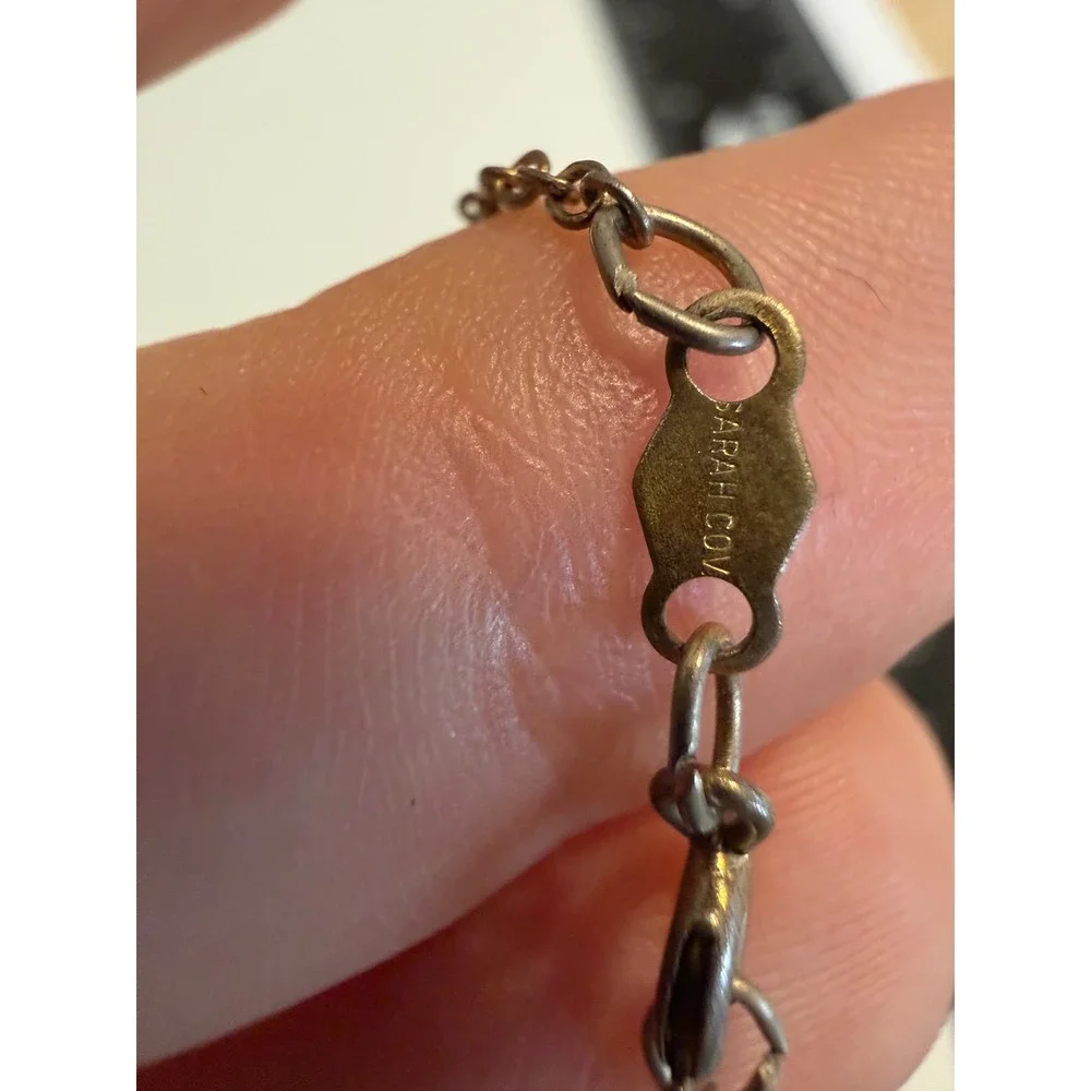 Vintage Sarah‎ Coventry Gold Tone Textured Puffed Heart Pendant Necklace 18 Inch